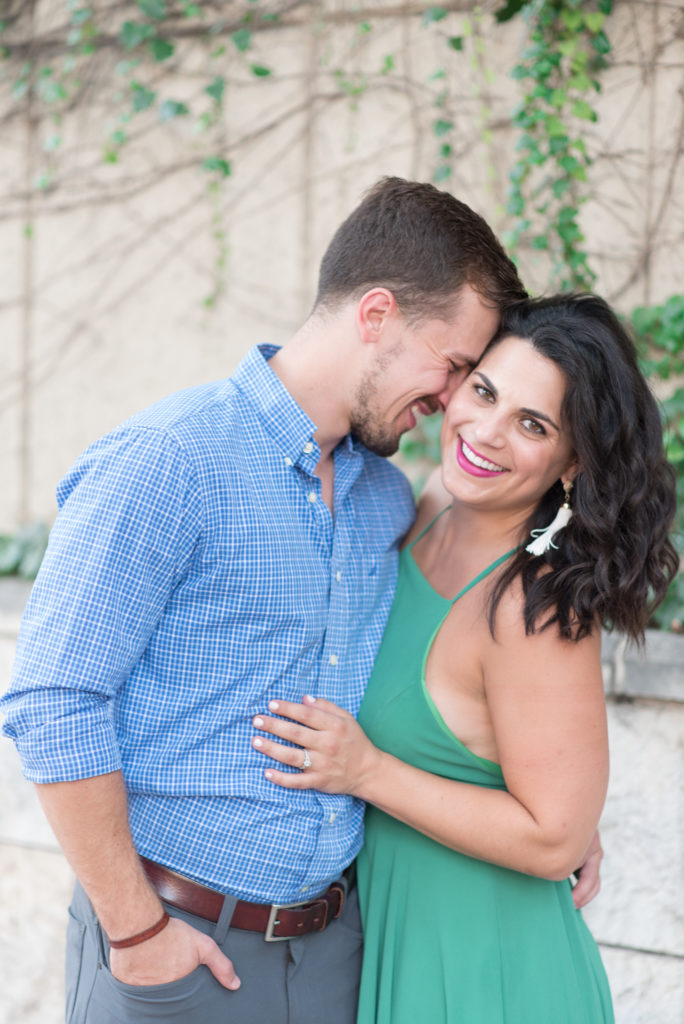 Uptown Charlotte Engagement at the Green