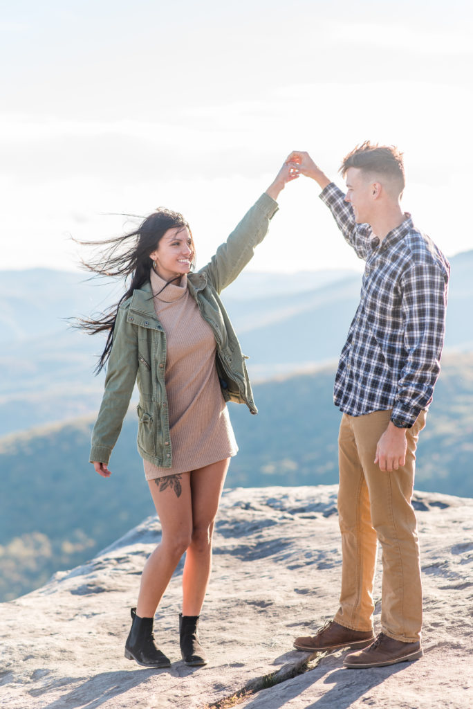Engagement portraits in Boone, NC