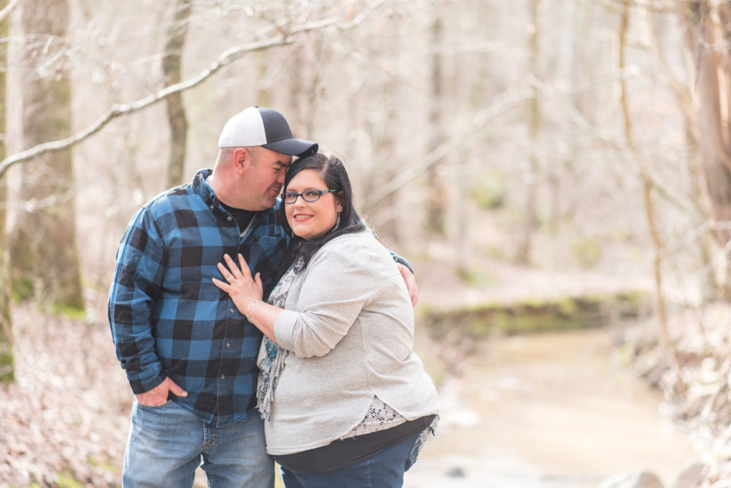 Charlotte Engagement at McDowell Nature Preserve; love story