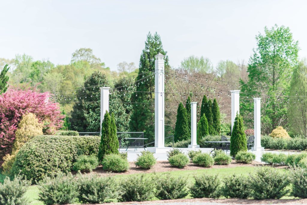 The Terrace at Camellia Gardens; Charlotte NC wedding venue