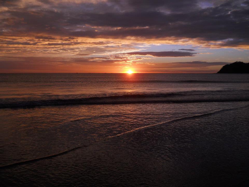Sunset at Playa Samara in Costa Rica the night we got engaged!
