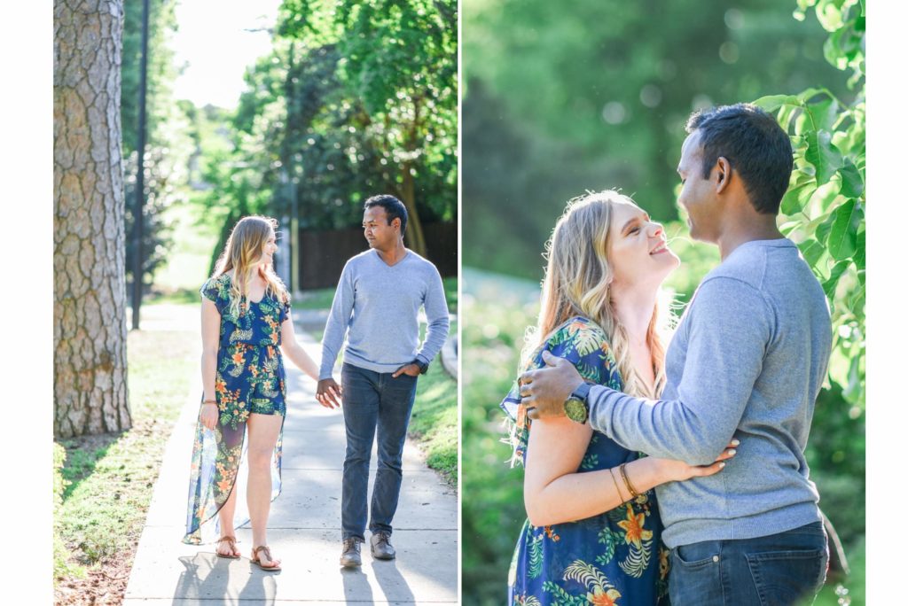 Engagement photography in Freedom Park; Charlotte NC