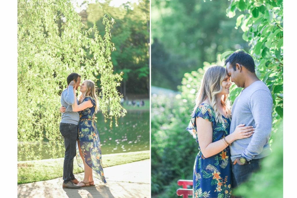 Spring Freedom Park Engagement Photography in Charlotte NC