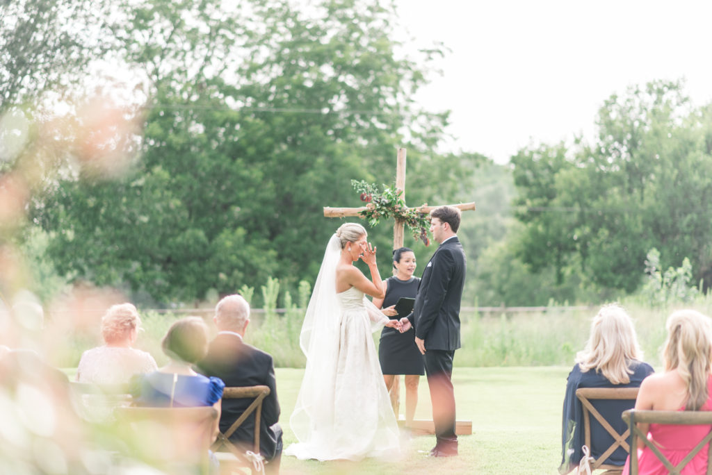 This emotional moment was unspoiled by cell phones at this beautiful unplugged ceremony