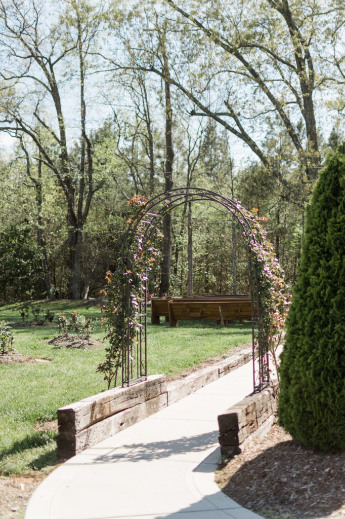 Wedding Ceremony and seating at Circle M Farm wedding ceremony