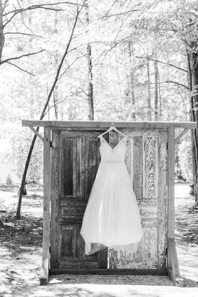 A-Line lace bridal gown